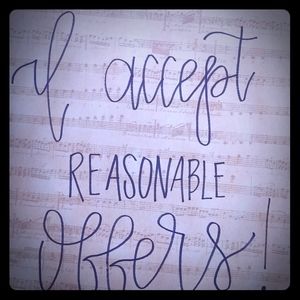 Always willing to accept an offer